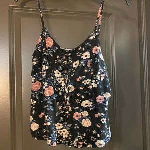 Floral American Eagle Tank Top Size Large